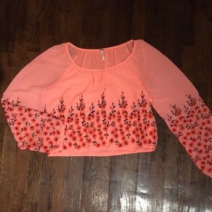 Free People embroidered blouse